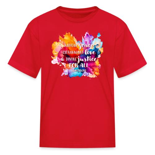 Grace Love Justice Color Splash - Kid's T-Shirt
