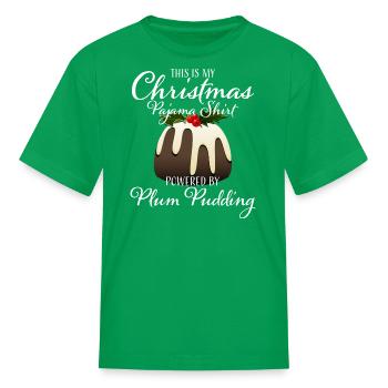 This is My Christmas Pajama Shirt Plum Pudding - Kid's T-Shirt - kelly green - Front