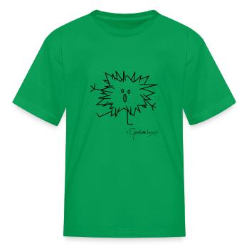 Woolly Beastie spiky - Bestiolus Spinosus - Kid's T-Shirt - kelly green - Front