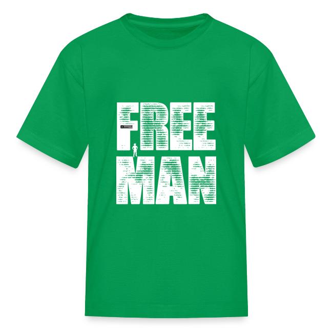 FREE MAN - White Graphic