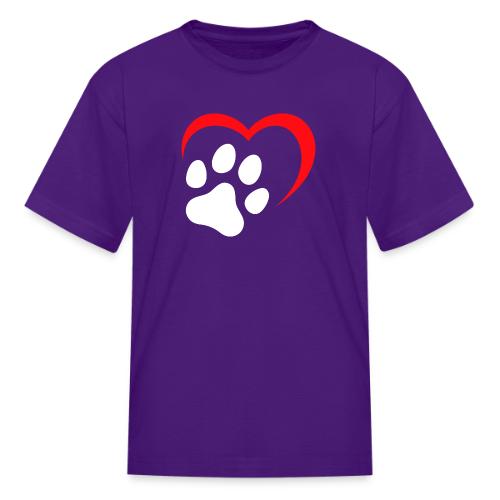 Heart and Paw Print - Kid's T-Shirt