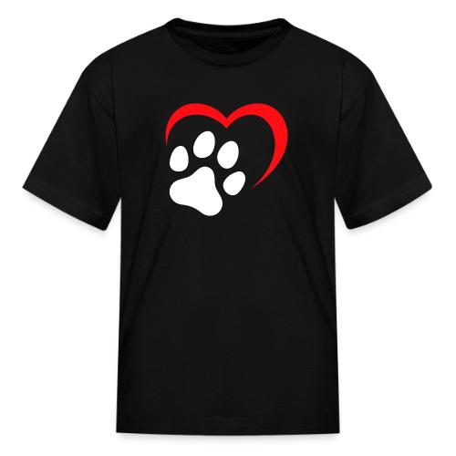 Heart and Paw Print - Kid's T-Shirt