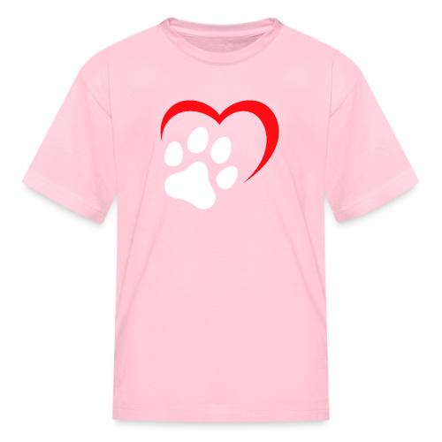 Heart and Paw Print - Kid's T-Shirt