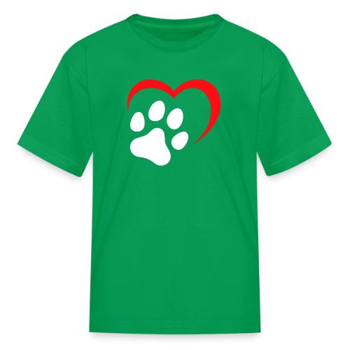 Heart and Paw Print - Kid's T-Shirt