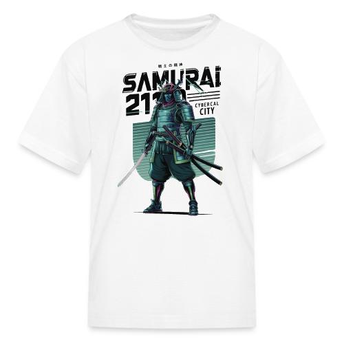 Cyber Samurai 2110: Glowing Katana Warrior - Kid's T-Shirt