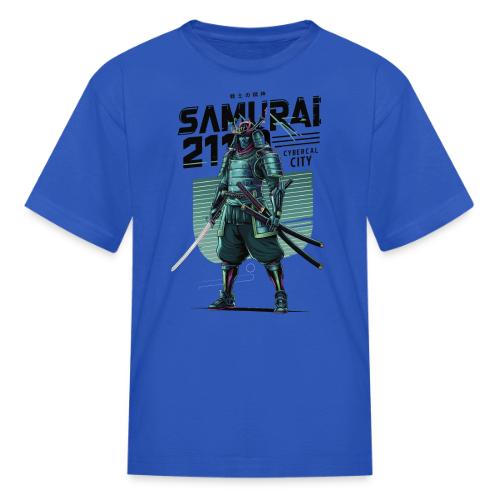 Cyber Samurai 2110: Glowing Katana Warrior - Kid's T-Shirt