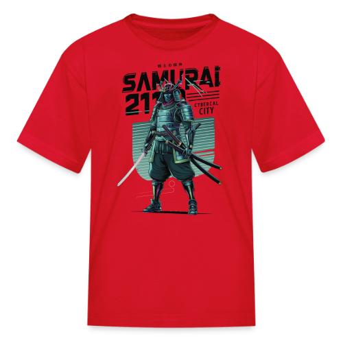 Cyber Samurai 2110: Glowing Katana Warrior - Kid's T-Shirt