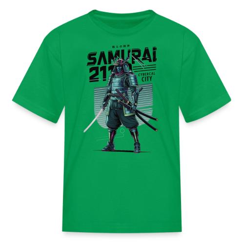 Cyber Samurai 2110: Glowing Katana Warrior - Kid's T-Shirt
