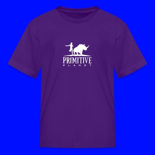 Primitive Planet Logo White - Kid's T-Shirt