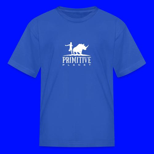 Primitive Planet Logo White - Kid's T-Shirt