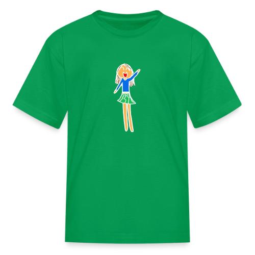 Sophia, White Outline, Full Color (tshirts) - Kid's T-Shirt