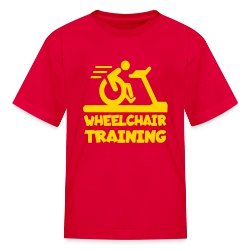 Wheelchair training for lazy wheelchair users - Kids' T-Shirt