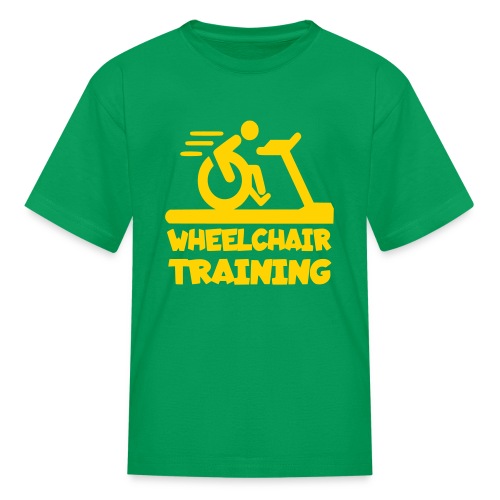 Wheelchair training for lazy wheelchair users - Kids' T-Shirt