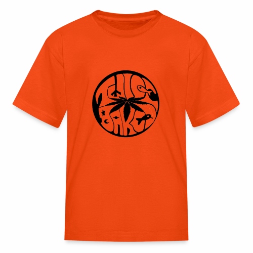 tWicEbakED logo, black circle - Kids' T-Shirt
