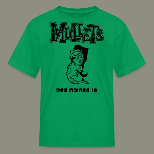 mulletmain black - Kids' T-Shirt