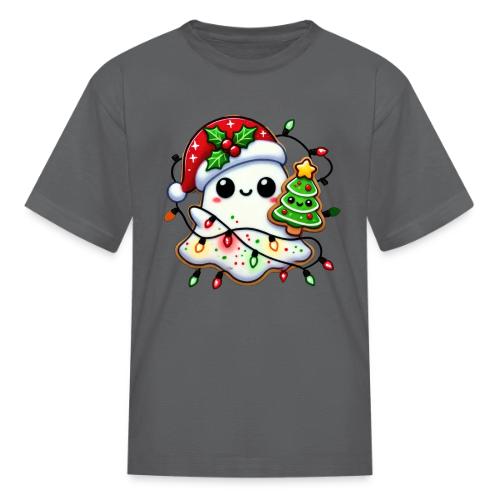 Christmas Collection - Snow Ghost in Santa Hat - Kid's T-Shirt