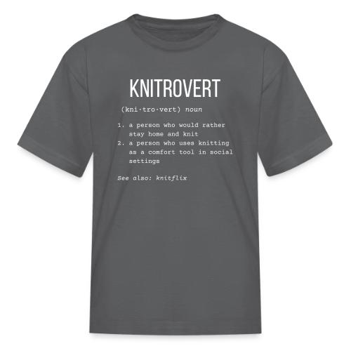Knitrovert | Definition Collection - Kid's T-Shirt