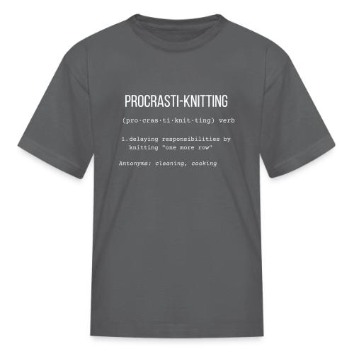 Procrasti-knitting Definition Collection - Kid's T-Shirt