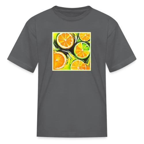 Vibrant Citrus Painting - Kid's T-Shirt