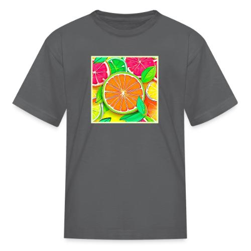 Colorful Citrus Pop Art - Kid's T-Shirt