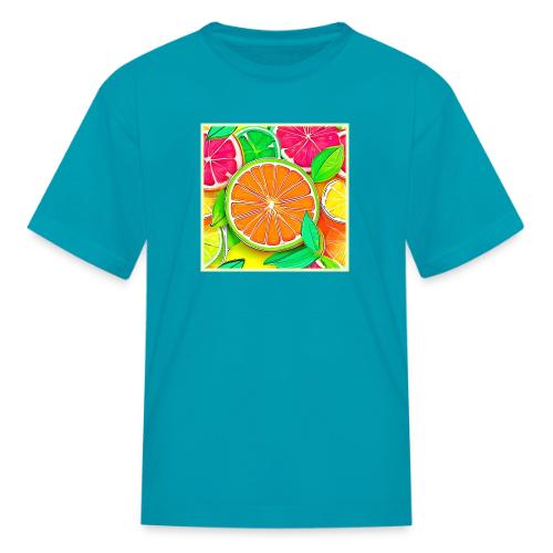 Colorful Citrus Pop Art - Kid's T-Shirt
