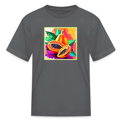 Sliced Papaya Pop Art - Kid's T-Shirt