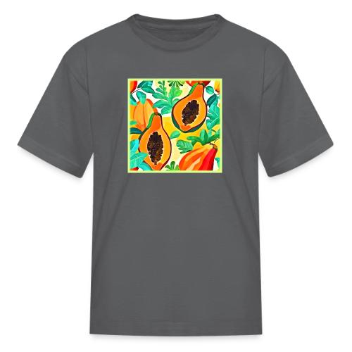 Tropical Papaya Pop Art - Kid's T-Shirt