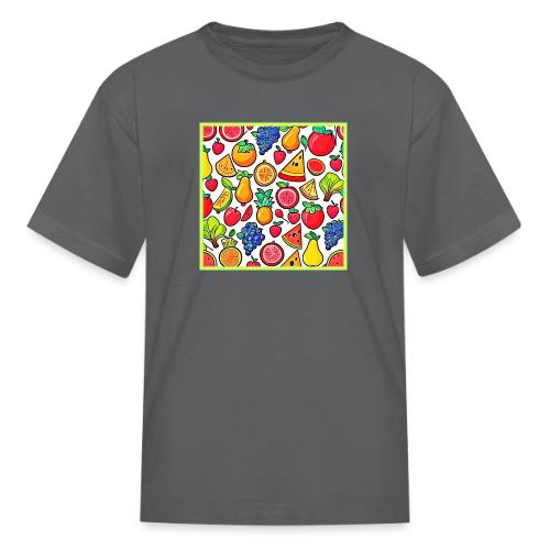 Vibrant Fruit Pattern - Kid's T-Shirt