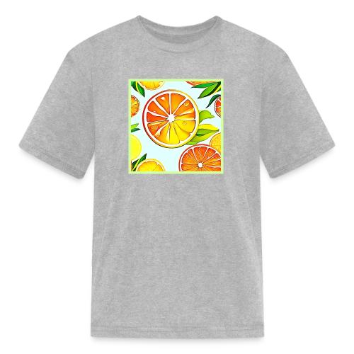 Orange Slice: Citrus Art - Kid's T-Shirt