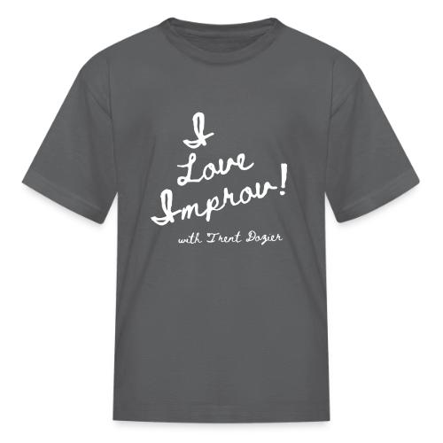 I Love Improv White - Kid's T-Shirt