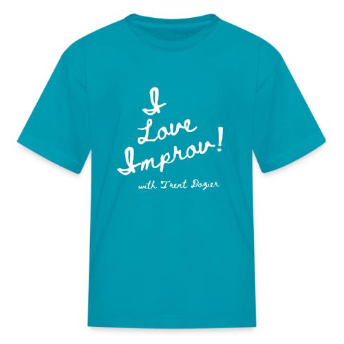 I Love Improv White - Kid's T-Shirt