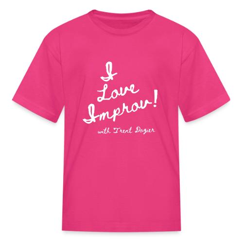 I Love Improv White - Kid's T-Shirt