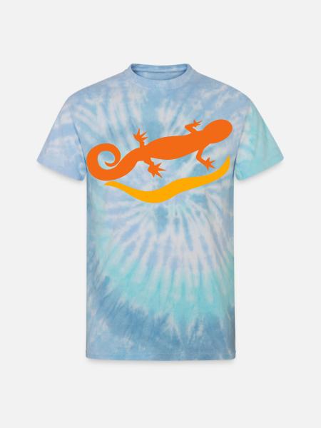 salamander - Unisex Tie Dye T-Shirt - blue lagoon