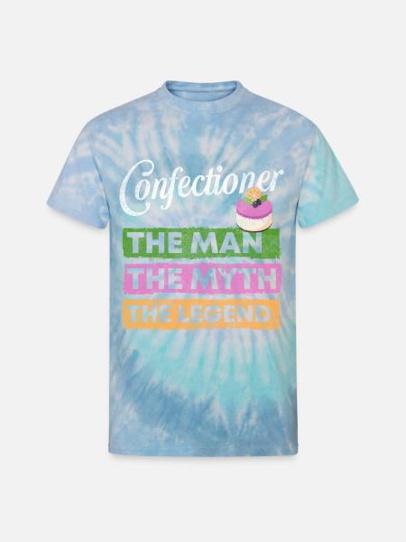 Confectioner Baker Sweets - Unisex Tie Dye T-Shirt - blue lagoon