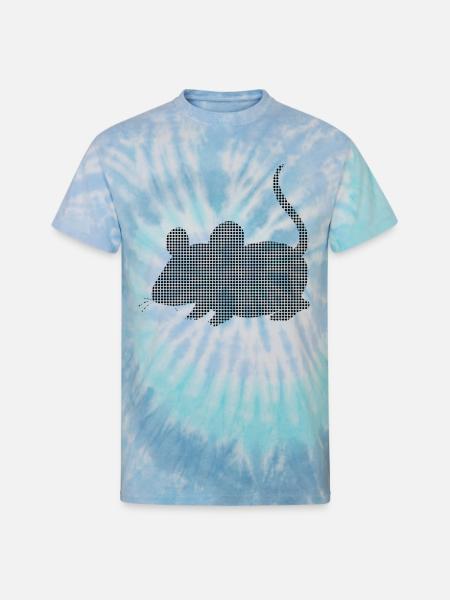 mouse - Unisex Tie Dye T-Shirt - blue lagoon
