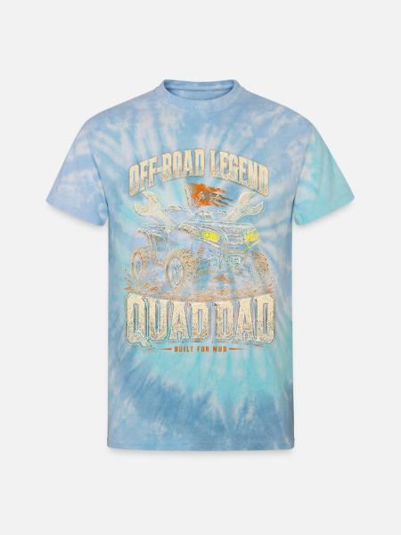 ATV Quad ATVs Quad Dad - Unisex Tie Dye T-Shirt - blue lagoon