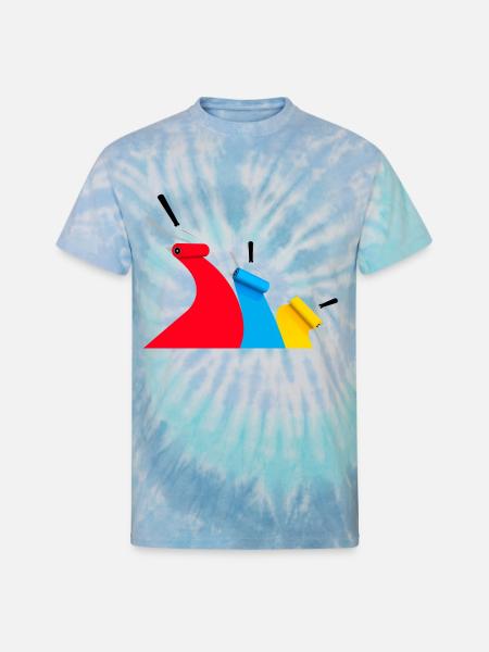 paint rollers - Unisex Tie Dye T-Shirt - blue lagoon