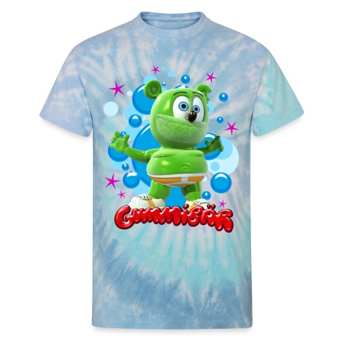 Gummibär Bubbles - Unisex Tie Dye T-Shirt