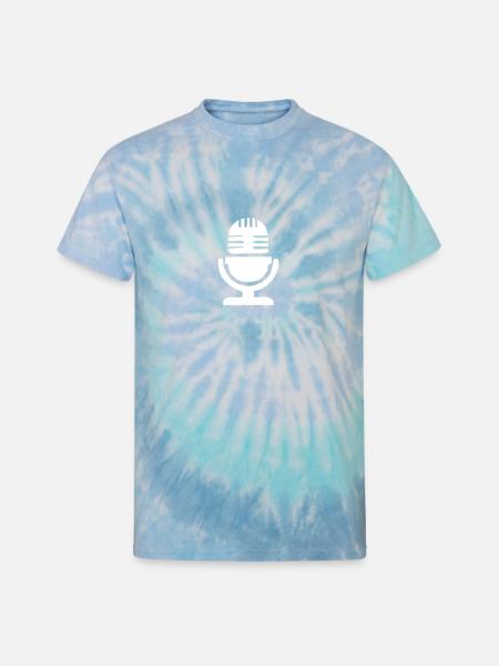 Static Microphone - Unisex Tie Dye T-Shirt - blue lagoon