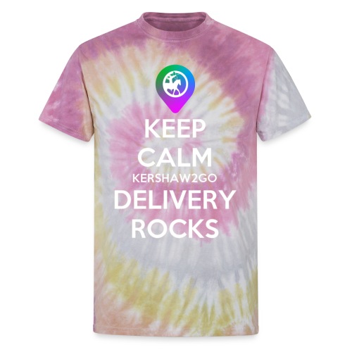 Keep Calm KC2Go Delivery Rocks - Unisex Tie Dye T-Shirt