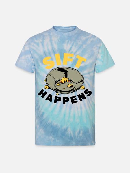 Panning for gold - Unisex Tie Dye T-Shirt - blue lagoon