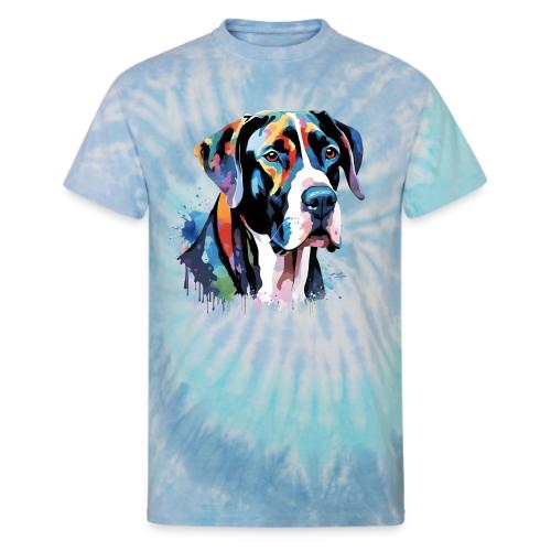 Tank - the Great Dane - Unisex Tie Dye T-Shirt