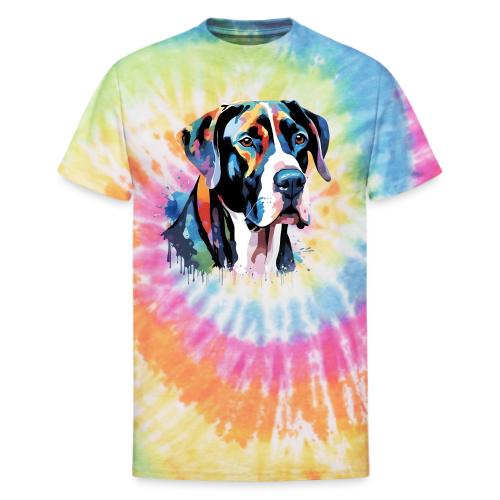 Tank - the Great Dane - Unisex Tie Dye T-Shirt