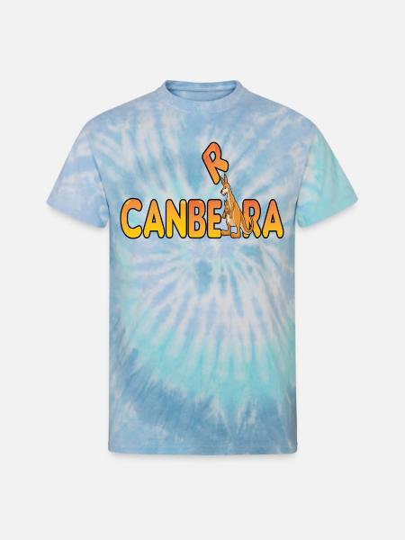 Canberra australian kangaroo city - Unisex Tie Dye T-Shirt - blue lagoon