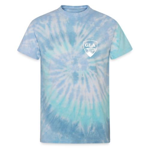 White Shield Logo - Unisex Tie Dye T-Shirt