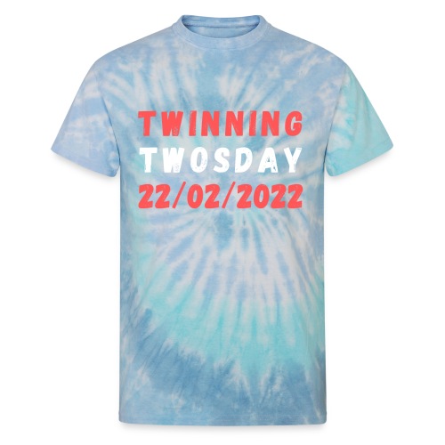 Twinning Twosday Tuesday February 22nd 2022 Funny - Unisex Tie Dye T-Shirt