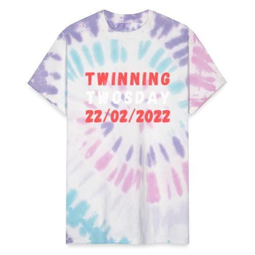 Twinning Twosday Tuesday February 22nd 2022 Funny - Unisex Tie Dye T-Shirt