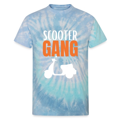 Funny Scooter Gang Motorbikes Riders Lovers - Unisex Tie Dye T-Shirt