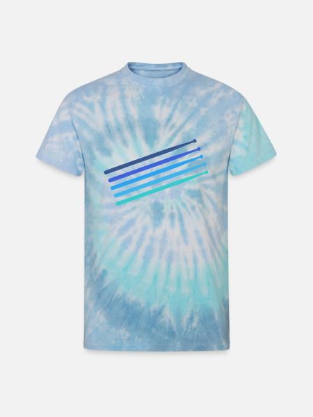 Drumsticks - Unisex Tie Dye T-Shirt - blue lagoon