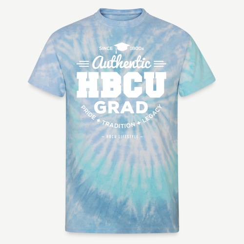 Authentic HBCU Grad - Unisex Tie Dye T-Shirt